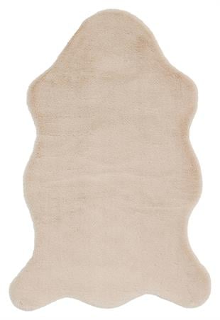 MOLLIS NEW MLS BEIGE SINGLE N  Yumuşak Dokulu Uzun Tüylü Yıkanabilir Tavşan Postu