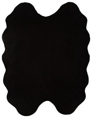 MOLLIS NEW MLS BLACK QUARD N  Yumuşak Dokulu Uzun Tüylü Yıkanabilir Tavşan Postu