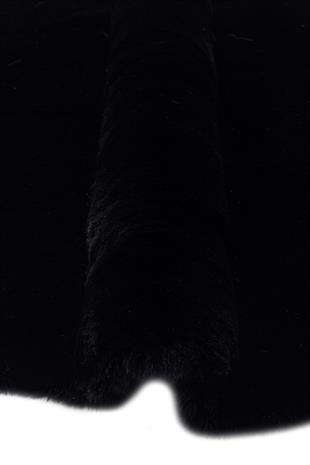 MOLLIS NEW MLS BLACK QUARD N  Yumuşak Dokulu Uzun Tüylü Yıkanabilir Tavşan Postu