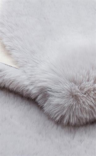 MOLLIS NEW MLS SILVER DOUBLE N  Yumuşak Dokulu Uzun Tüylü Yıkanabilir Tavşan Postu