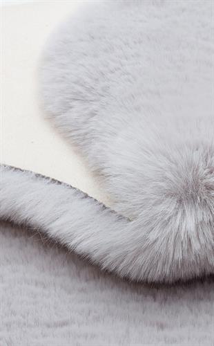 MOLLIS NEW MLS SILVER SINGLE N  Yumuşak Dokulu Uzun Tüylü Yıkanabilir Tavşan Postu