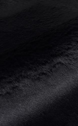 MOLLIS THROW MLS THROW BLACK  Yumuşak Dokulu Uzun Tüylü Yıkanabilir Tavşan Postu