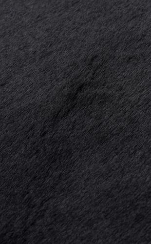 MOLLIS THROW MLS THROW BLACK  Yumuşak Dokulu Uzun Tüylü Yıkanabilir Tavşan Postu