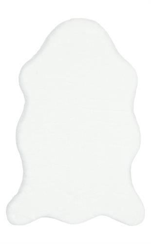 MOLLIS NEW MLS WHITE SINGLE N  Yumuşak Dokulu Uzun Tüylü Yıkanabilir Tavşan Postu