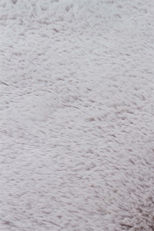 MOLLIS PLAIN MLS PLAIN DOUBLE GREY  Yumuşak Tuşeli Yıkanabilir Kaymaz Tabanlı Suni Kürk
