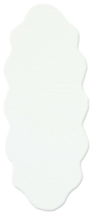 MOLLIS PLAIN MLS PLAIN DOUBLE WHITE  Yumuşak Tuşeli Yıkanabilir Kaymaz Tabanlı Suni Kürk