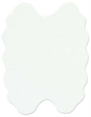 MOLLIS PLAIN MLS PLAIN QUARD WHITE  Yumuşak Tuşeli Yıkanabilir Kaymaz Tabanlı Suni Kürk