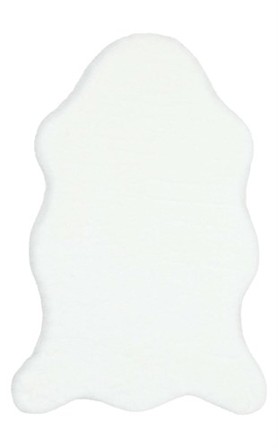 MOLLIS PLAIN MLS PLAIN SINGLE WHITE  Yumuşak Tuşeli Yıkanabilir Kaymaz Tabanlı Suni Kürk