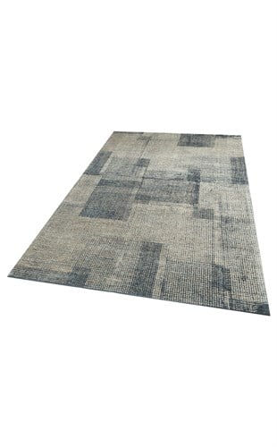 MONACO EASYLIFE MN 09 NAVY XW E.LIFE  Leke Tutmaz Hav Toz Vermez Nano Teknoloji Yıkanabilir Modern Desenli İnce Dokuma Halı