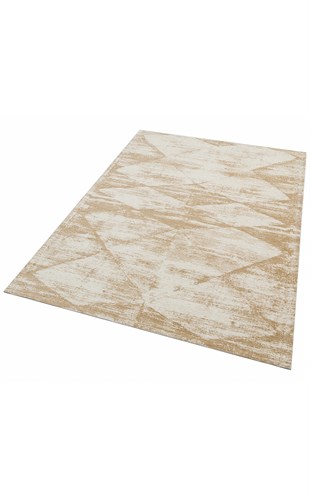 MONACO MN 01 CREAM  Hav Toz Vermez Yıkanabilir Modern Desenli Kaymaz İnce Dokuma Halı