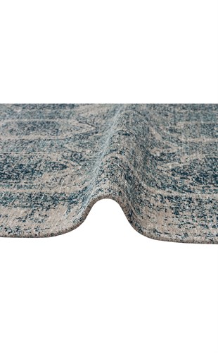 MONACO MN 03 MARINE XW  Hav Toz Vermez Yıkanabilir Modern Desenli Kaymaz İnce Dokuma Halı