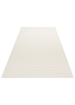 MONO LOOP XW MNO LOOP 03 WHITE XW  Bukleli Sisal Dokuma Yıkanabilir Hav Vermez Kaymaz Tabanlı Kolay Temizlenebilir Makine Halısı