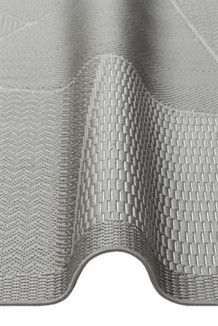 MONO LUX MNO LUX 01 ANTRASIT  Kaymaz Tabanlı Modern Desenlere Sahip İnce Halı