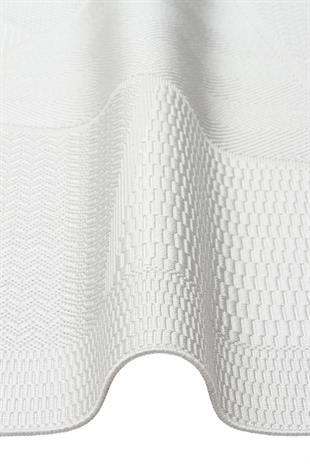 MONO LUX MNO LUX 01 GREY  Kaymaz Tabanlı Modern Desenlere Sahip İnce Halı