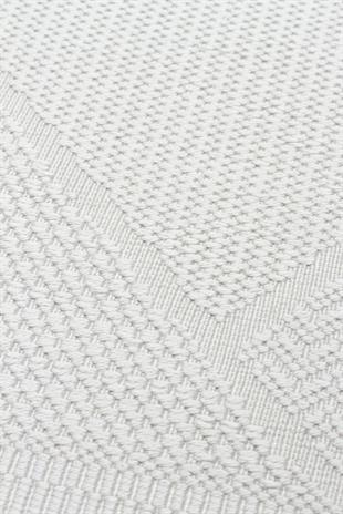 MONO LUX MNO LUX 01 GREY  Kaymaz Tabanlı Modern Desenlere Sahip İnce Halı