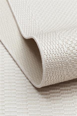 MONO LUX MNO LUX 01 VIZON  Kaymaz Tabanlı Modern Desenlere Sahip İnce Halı