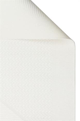 MONO LUX MNO LUX 01 WHITE  Kaymaz Tabanlı Modern Desenlere Sahip İnce Halı