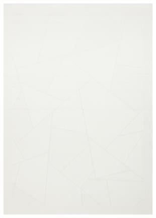 MONO LUX MNO LUX 01 WHITE  Kaymaz Tabanlı Modern Desenlere Sahip İnce Halı