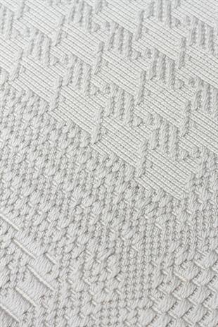 MONO LUX MNO LUX 02 GREY  Kaymaz Tabanlı Modern Desenlere Sahip İnce Halı