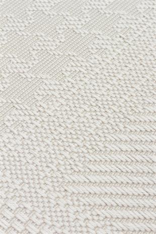 MONO LUX MNO LUX 02 VIZON  Kaymaz Tabanlı Modern Desenlere Sahip İnce Halı