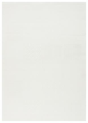 MONO LUX MNO LUX 02 WHITE  Kaymaz Tabanlı Modern Desenlere Sahip İnce Halı