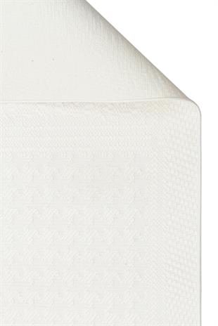 MONO LUX MNO LUX 02 WHITE  Kaymaz Tabanlı Modern Desenlere Sahip İnce Halı