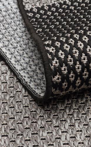 MONO MNO 01 DARK GREY  Hav Toz Vermez Kaymaz Tabanlı İnce Halı