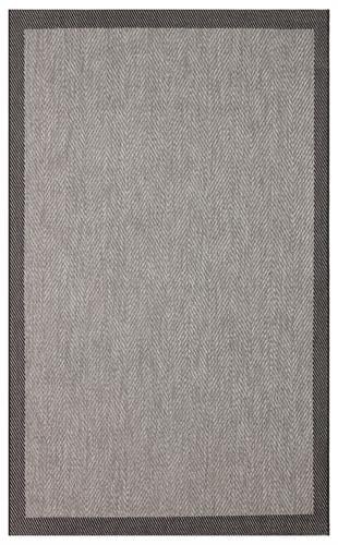 MONO MNO 02 DARK GREY  Hav Toz Vermez Kaymaz Tabanlı İnce Halı