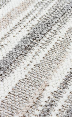 MOTTO MOT 01 GREY WHITE  Yumuşak Tuşeli Örgü Dokuma Modern Makine Halısı