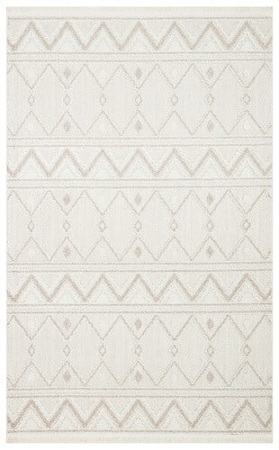 MOTTO MOT 03 WHITE BEIGE  Yumuşak Tuşeli Örgü Dokuma Modern Makine Halısı
