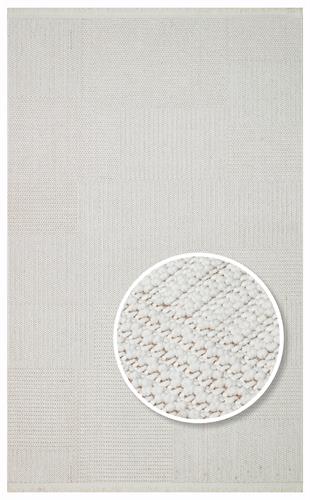 MOTTO MOT 11 WHITE  Yumuşak Tuşeli Örgü Dokuma Modern Makine Halısı