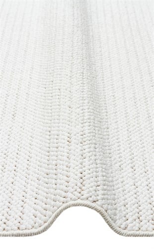 MOTTO MOT PLAIN WHITE  Yumuşak Tuşeli Örgü Dokuma Modern Makine Halısı