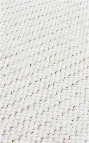 MOTTO MOT PLAIN WHITE  Yumuşak Tuşeli Örgü Dokuma Modern Makine Halısı