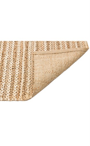 NETRA S-1152 NATURAL XW  Farklı Örgü Dokusuna Sahip El Dokuma Naturel Jüt Hasır Halı