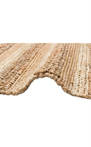 NETRA S-1410 NATURAL XW  Farklı Örgü Dokusuna Sahip El Dokuma Naturel Jüt Hasır Halı