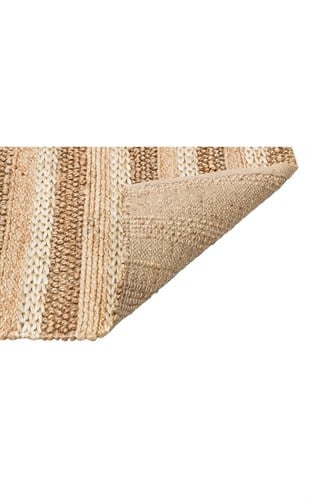 NETRA S-1410 NATURAL XW  Farklı Örgü Dokusuna Sahip El Dokuma Naturel Jüt Hasır Halı