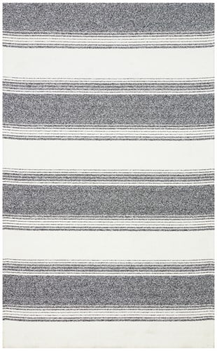 NEVADA NVD 02 WHITE BLACK  Özel Moroccon Tuşeli Hav Toz Vermez Kaymaz Tabanlı İnce Dokuma Modern Halı