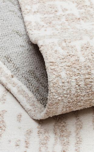 NEVADA NVD 06 IVORY CREAM  Özel Moroccon Tuşeli Hav Toz Vermez Kaymaz Tabanlı İnce Dokuma Modern Halı