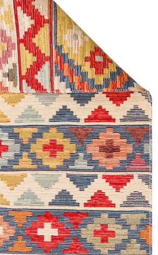 NOMAD NMD 02 AQUA  Yıkanabilir, Çift Taraflı Kullanıma Uygun Yumuşak Tuşeli Otantik Kilim