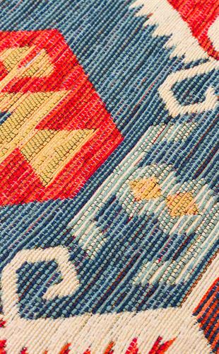 NOMAD NMD 06 RED  Yıkanabilir, Çift Taraflı Kullanıma Uygun Yumuşak Tuşeli Otantik Kilim