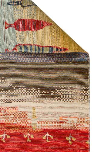 NOMAD NMD 12 TERRA  Yıkanabilir, Çift Taraflı Kullanıma Uygun Yumuşak Tuşeli Otantik Kilim