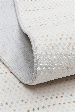 NORA NOR 01 BEIGE Hav Toz Vermez Yıkanabilir Kaymaz İnce Dokuma Modern Halı