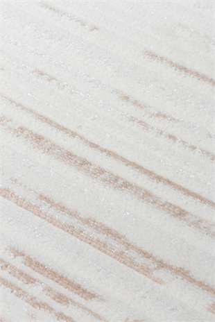 NORA NOR 03 BEIGE Hav Toz Vermez Yıkanabilir Kaymaz İnce Dokuma Modern Halı