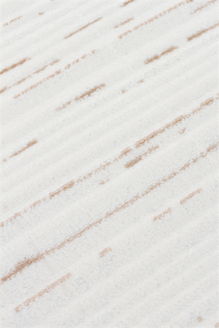 NORA NOR 03 BEIGE Hav Toz Vermez Yıkanabilir Kaymaz İnce Dokuma Modern Halı