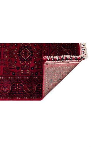 NOSTALJI 960 RED  Afgan / Yağcıbedir Desenli El Emeği ile Özel Tezgahlarda Üretilen Tensel Uşak Halısı