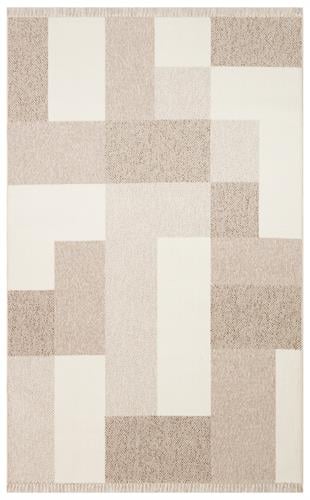 OSLO OSL 07 BEIGE  Hav Vermeyen İpler ile Üretilen Yumuşak Tuşeli Örgü Dokuma Modern Makine Halısı