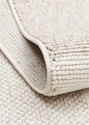 OSLO OSL 07 BEIGE  Hav Vermeyen İpler ile Üretilen Yumuşak Tuşeli Örgü Dokuma Modern Makine Halısı
