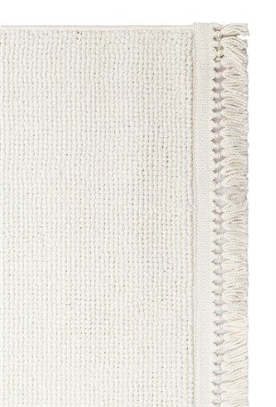 OSLO OSL PLAIN WHITE  Hav Toz Vermez Hasır Dokuma Modern Makine Halısı