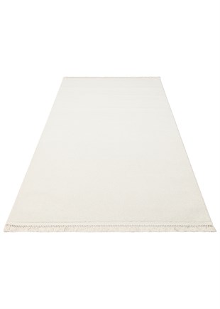 OSLO OSL PLAIN WHITE  Hav Toz Vermez Hasır Dokuma Modern Makine Halısı
