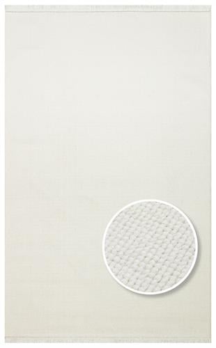 OSLO OSL PLAIN WHITE  Hav Toz Vermez Hasır Dokuma Modern Makine Halısı